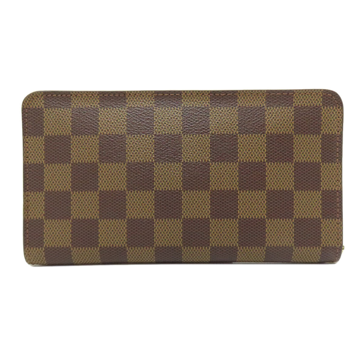 LOUIS VUITTON N61728 Portonet Zip Long wallet (with coin pocket) Damier canvas Ladies [Used]