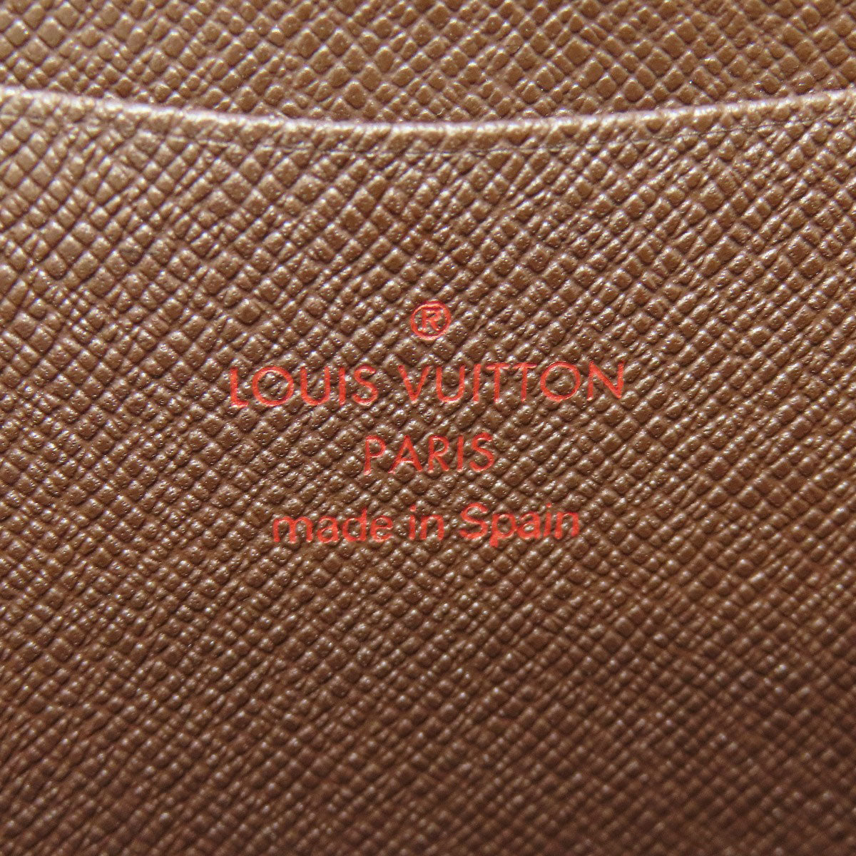 LOUIS VUITTON N61728 Portonet Zip Long wallet (with coin pocket) Damier canvas Ladies [Used]