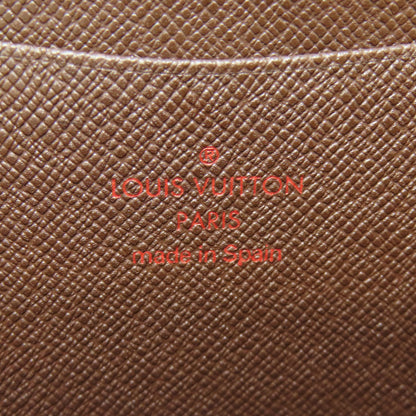 LOUIS VUITTON N61728 Portonet Zip Long wallet (with coin pocket) Damier canvas Ladies [Used]