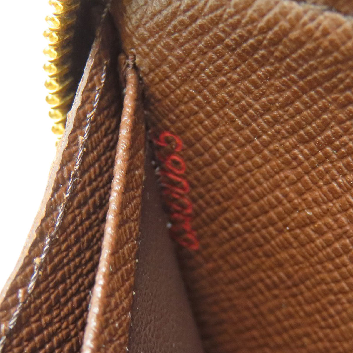 LOUIS VUITTON N61728 Portonet Zip Long wallet (with coin pocket) Damier canvas Ladies [Used]