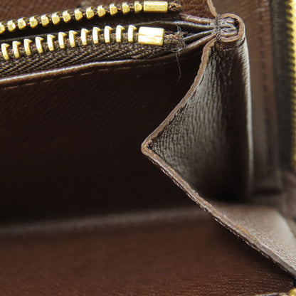 LOUIS VUITTON N61728 Portonet Zip Long wallet (with coin pocket) Damier canvas Ladies [Used]