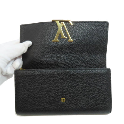 LOUIS VUITTON  N90129 Long wallet (with coin pocket) Portefeiulle Capuccine Taurillon ClemenceLeather Ladies