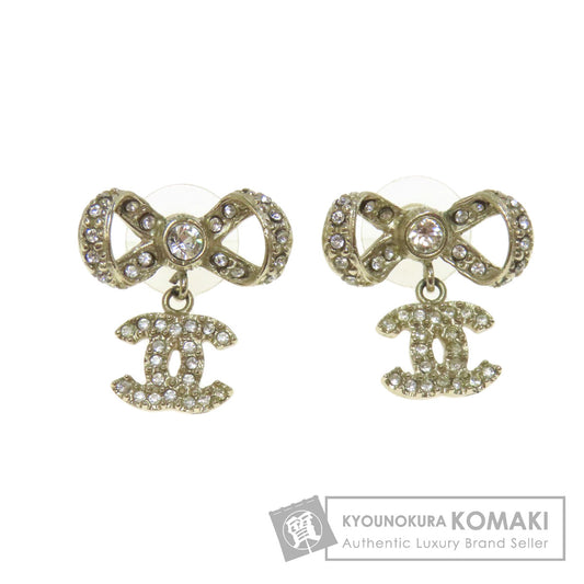 CHANEL   earring COCO Mark Ribbon Metal Ladies