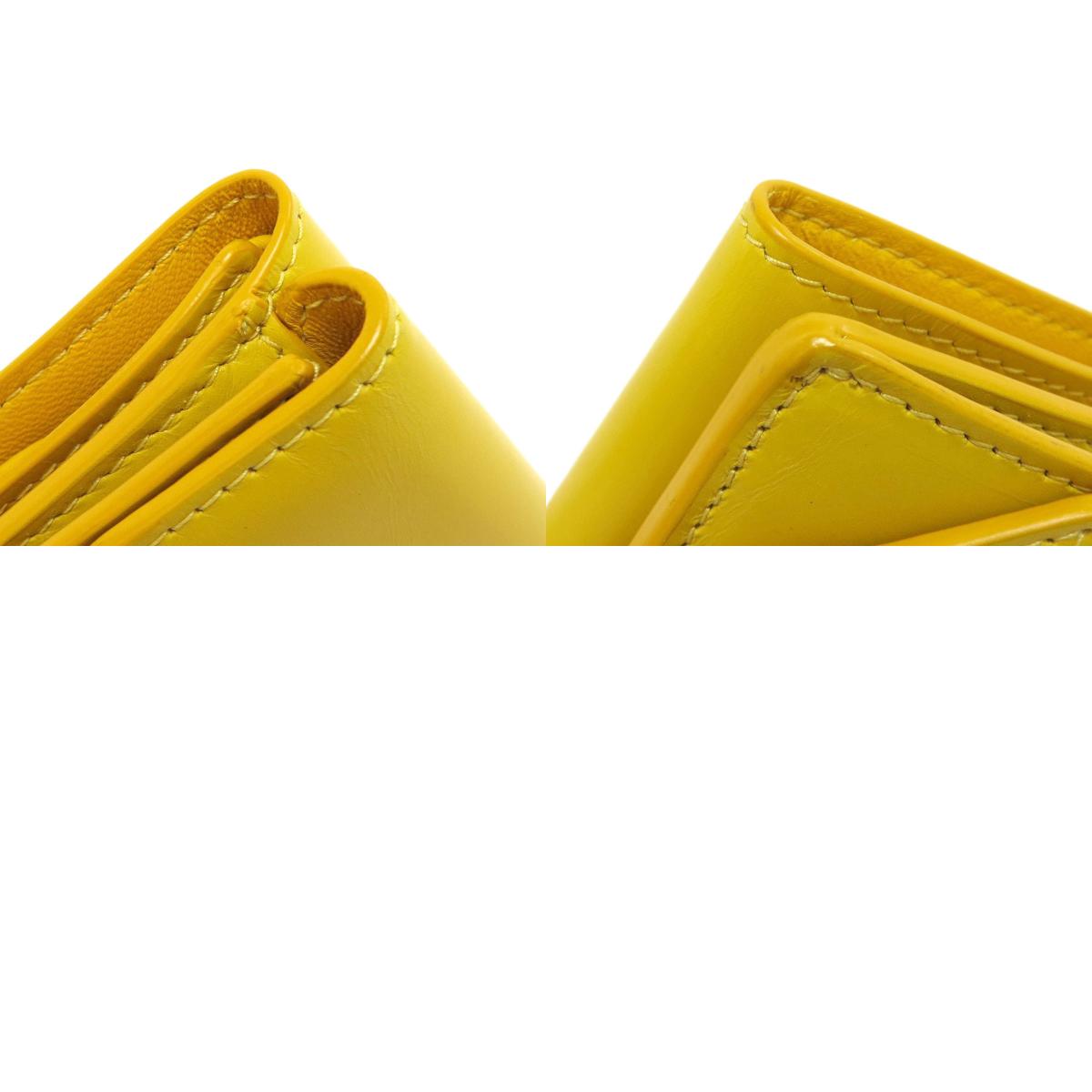 BALENCIAGA 529098 Logo tri-fold wallet Bifold Wallet with Coin Pocket Leather Ladies [Used]