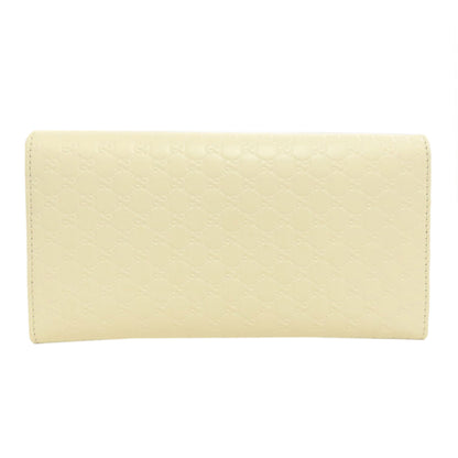 GUCCI  449396 Long wallet (with coin pocket) Outlet GG Signature Micro Shima Leather Ladies