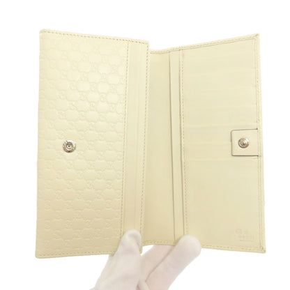 GUCCI  449396 Long wallet (with coin pocket) Outlet GG Signature Micro Shima Leather Ladies