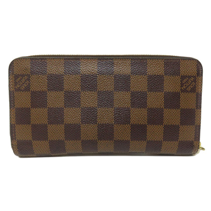 LOUIS VUITTON  N41661 Long wallet (with coin pocket) Zippy wallet Damier canvas Ladies