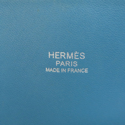 HERMES   Handbag Bolide31 Blue Jean SilverHardware Taurillon Clemence Ladies