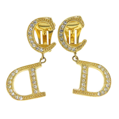 CHRISTIAN DIOR CD logo earring Metal Ladies [Used]