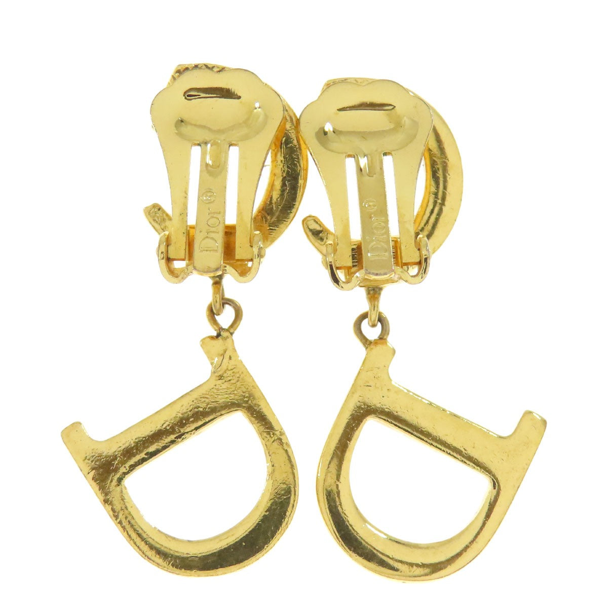 CHRISTIAN DIOR CD logo earring Metal Ladies [Used]
