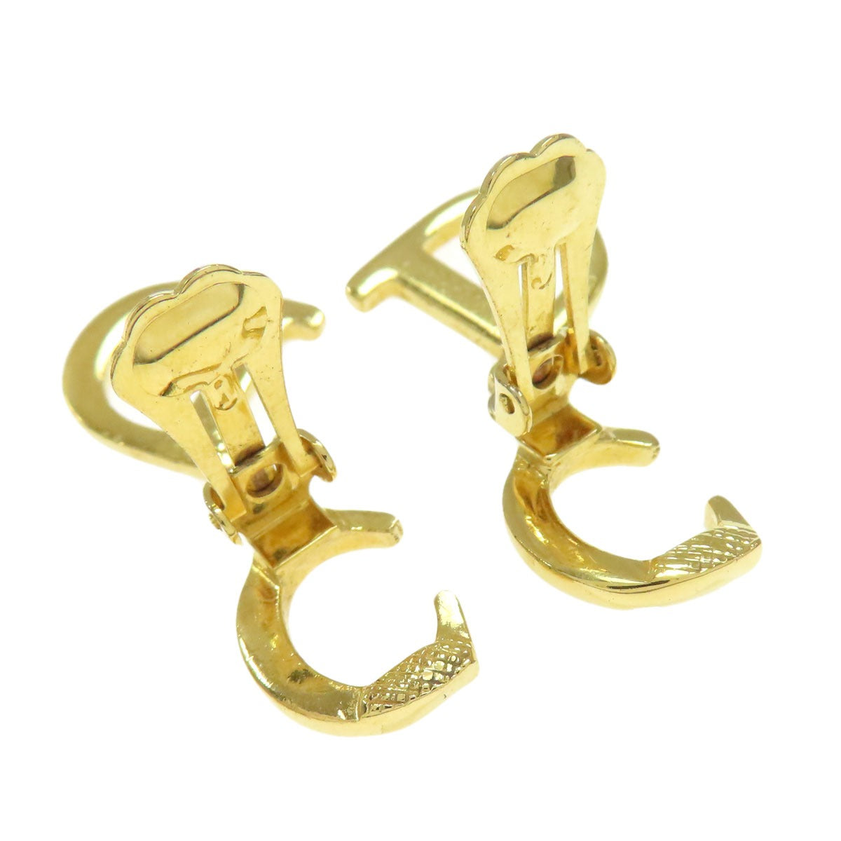 CHRISTIAN DIOR CD logo earring Metal Ladies [Used]