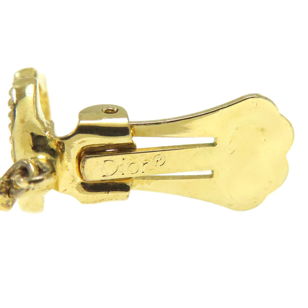 CHRISTIAN DIOR CD logo earring Metal Ladies [Used]