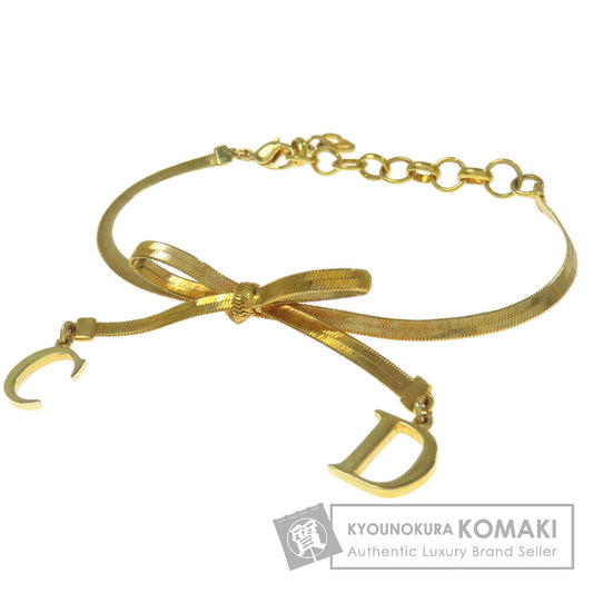 CHRISTIAN DIOR ribbon Bracelet Metal Ladies [Used]