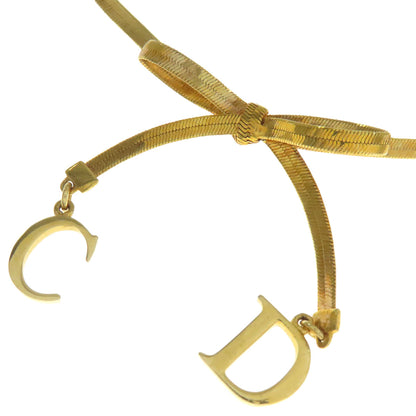 CHRISTIAN DIOR ribbon Bracelet Metal Ladies [Used]