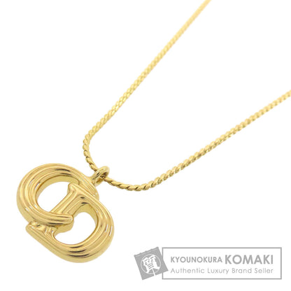 CHRISTIAN DIOR CD logo Necklace Metal Ladies [Used]