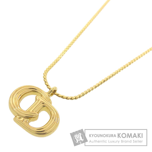 CHRISTIAN DIOR CD logo Necklace Metal Ladies [Used]