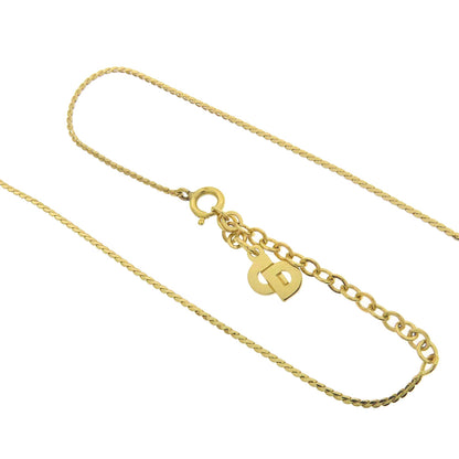 CHRISTIAN DIOR CD logo Necklace Metal Ladies [Used]