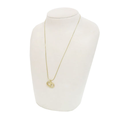 CHRISTIAN DIOR CD logo Necklace Metal Ladies [Used]