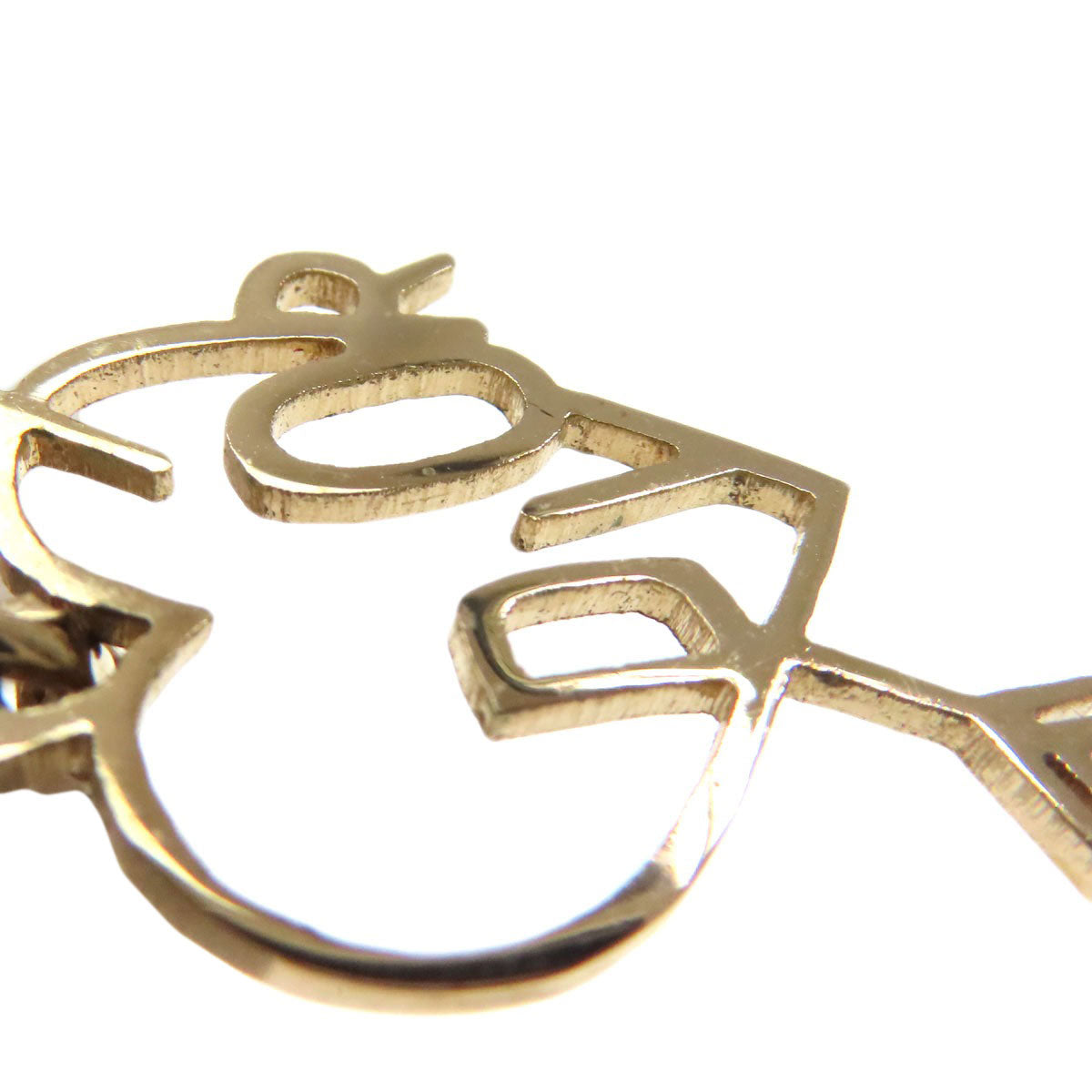 CHRISTIAN DIOR Heart Arrow earring Metal Ladies [Used]