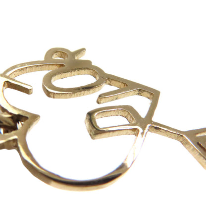 CHRISTIAN DIOR Heart Arrow earring Metal Ladies [Used]