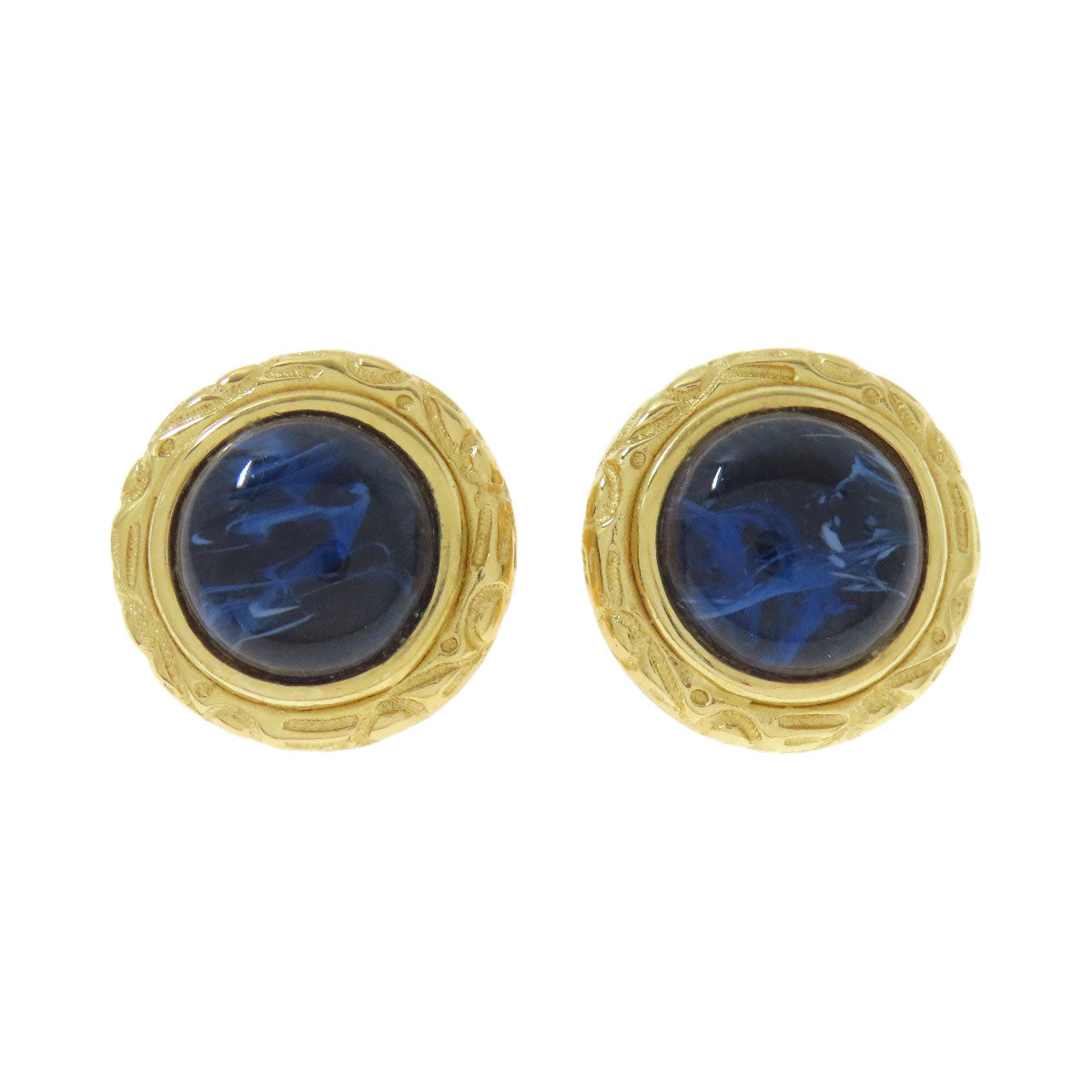CHRISTIAN DIOR Stone Earring Metal Ladies [Used]