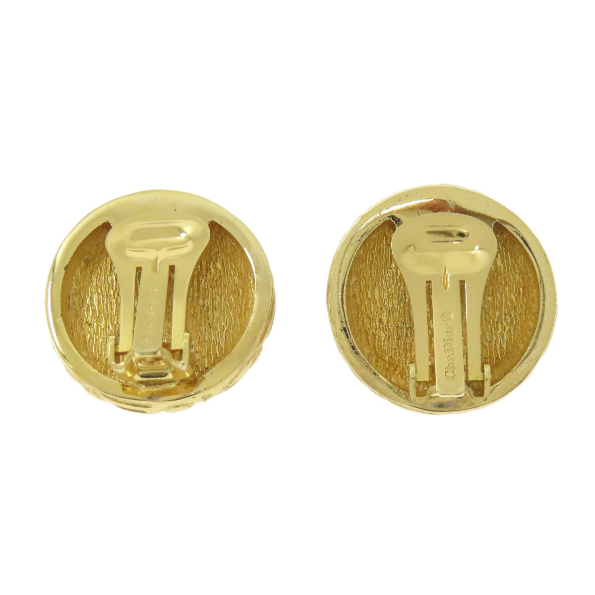 CHRISTIAN DIOR Stone Earring Metal Ladies [Used]