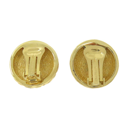 CHRISTIAN DIOR Stone Earring Metal Ladies [Used]