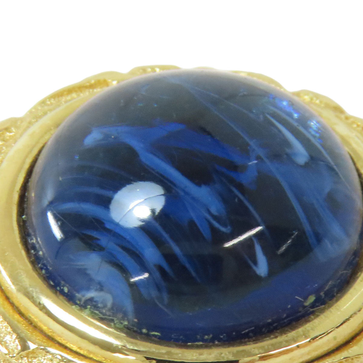 CHRISTIAN DIOR Stone Earring Metal Ladies [Used]