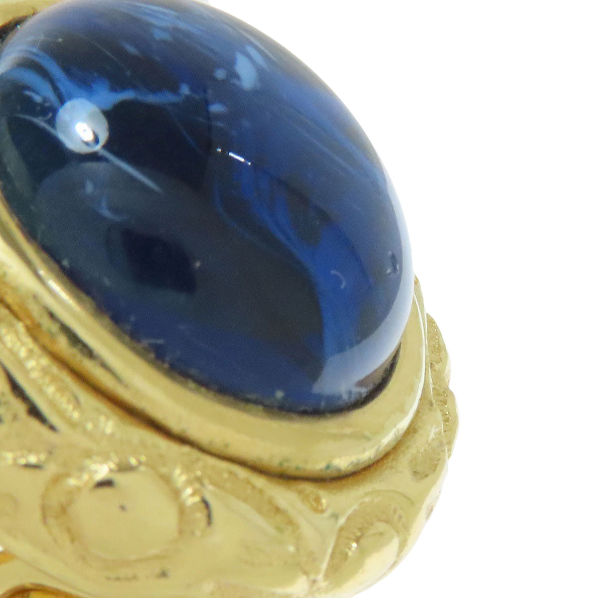 CHRISTIAN DIOR Stone Earring Metal Ladies [Used]