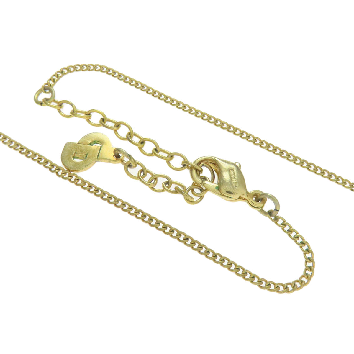 CHRISTIAN DIOR Pearl rhinestone Necklace Metal Ladies [Used]