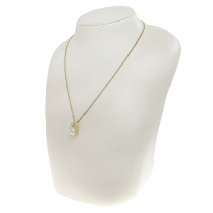 CHRISTIAN DIOR Pearl rhinestone Necklace Metal Ladies [Used]