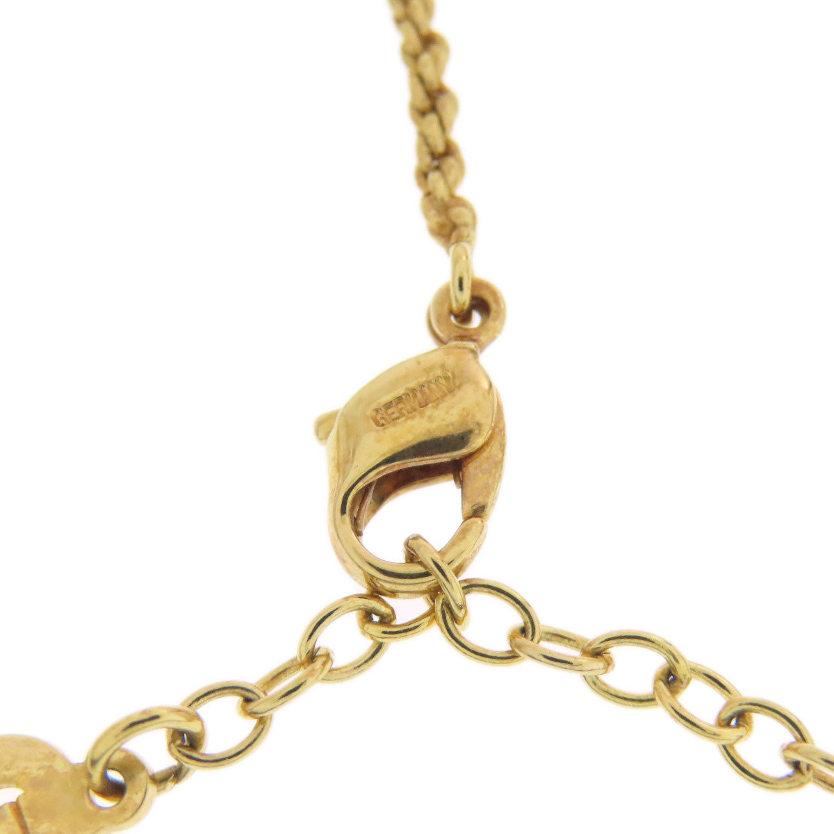 CHRISTIAN DIOR emblem Necklace Metal Ladies [Used]