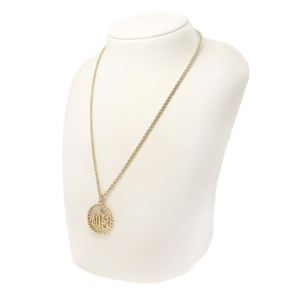 CHRISTIAN DIOR emblem Necklace Metal Ladies [Used]