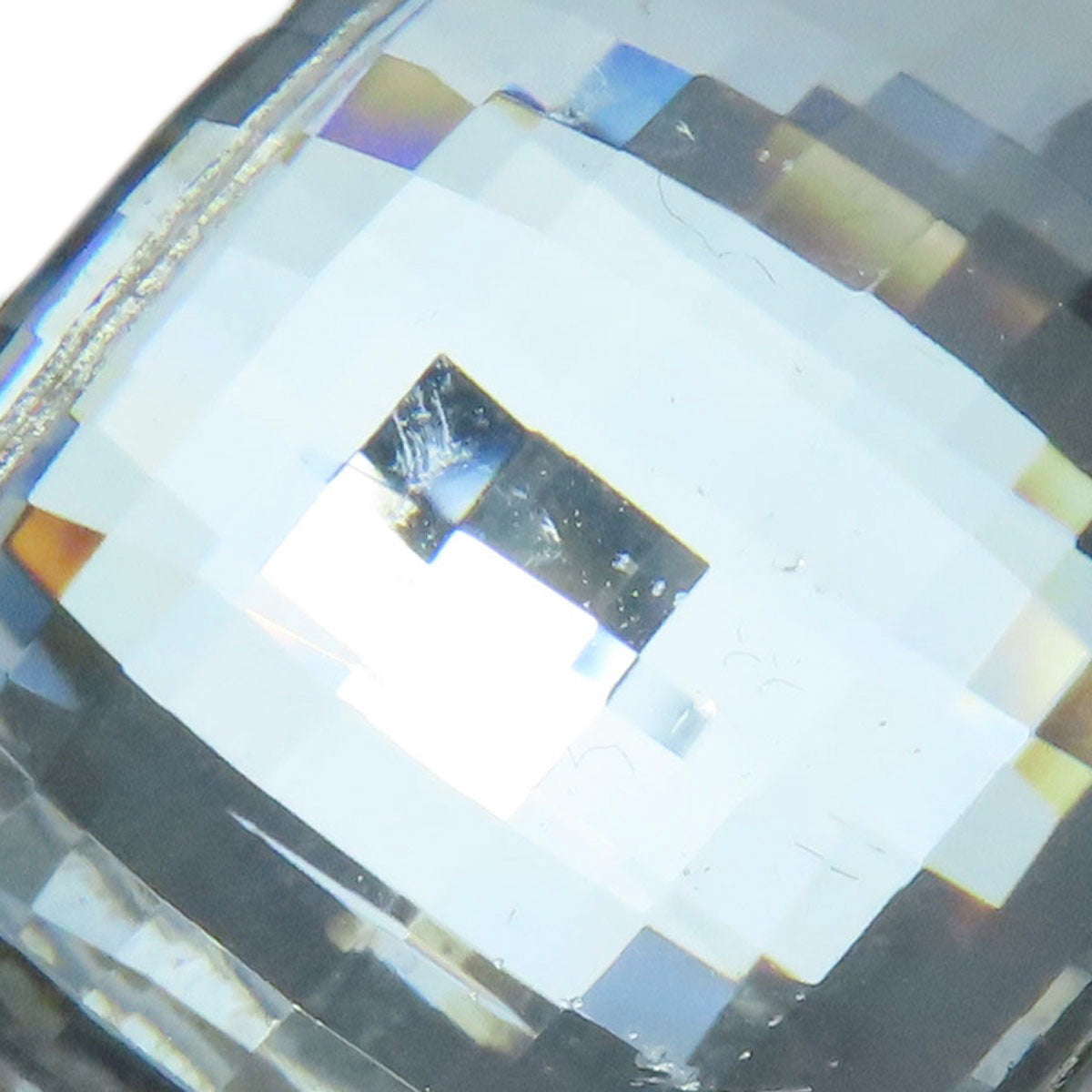 CHRISTIAN DIOR Crystal Rhinestones Ring Silver Ladies [Used]