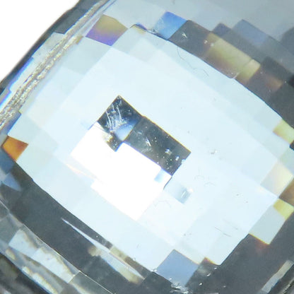 CHRISTIAN DIOR Crystal Rhinestones Ring Silver Ladies [Used]