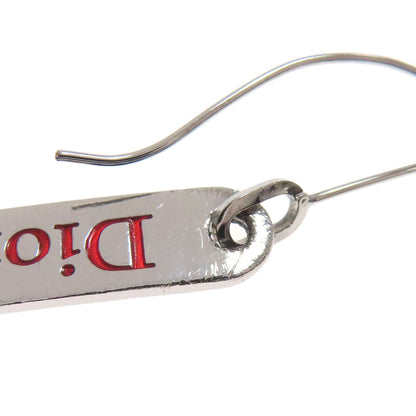 CHRISTIAN DIOR with logo earring Metal Ladies [Used]