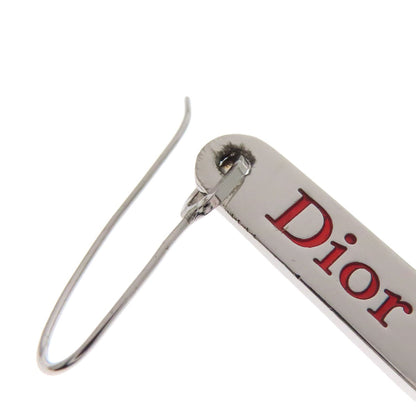 CHRISTIAN DIOR with logo earring Metal Ladies [Used]
