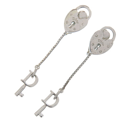 CHRISTIAN DIOR Heart Cadena Key Chain Earring Metal Ladies [Used]