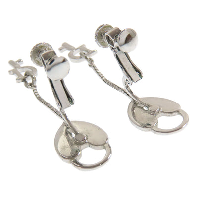 CHRISTIAN DIOR Heart Cadena Key Chain Earring Metal Ladies [Used]