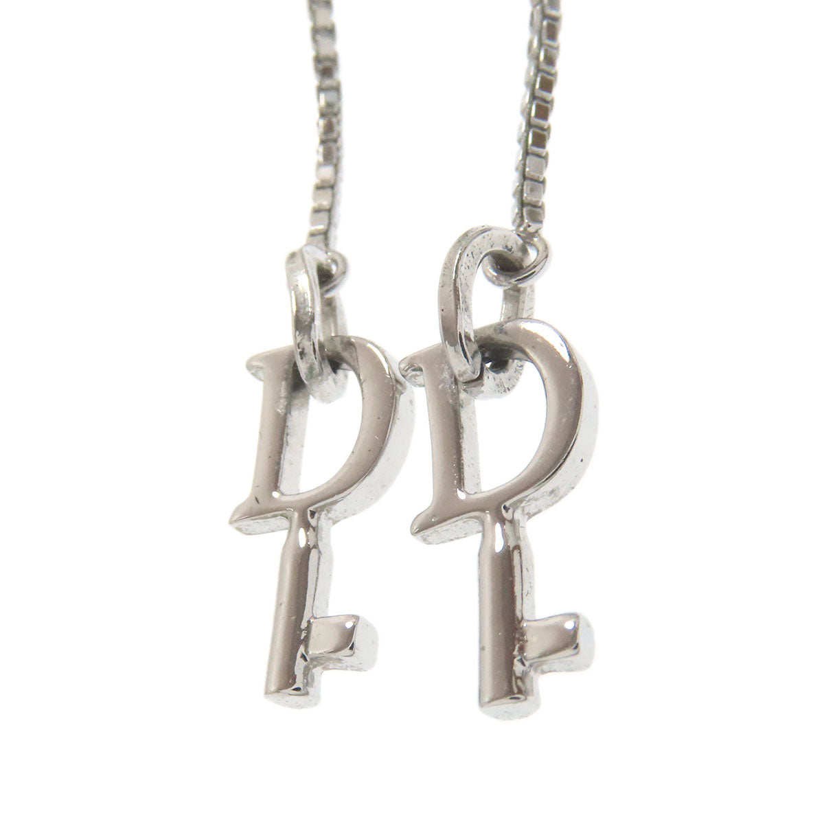 CHRISTIAN DIOR Heart Cadena Key Chain Earring Metal Ladies [Used]