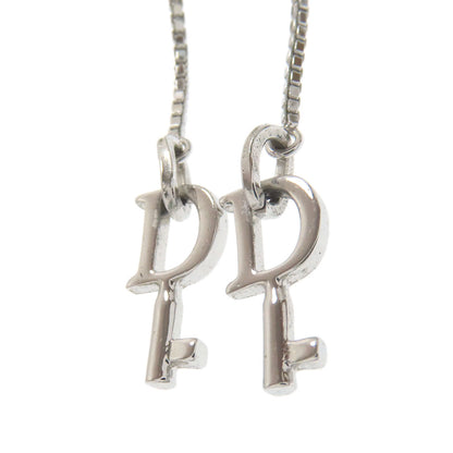 CHRISTIAN DIOR Heart Cadena Key Chain Earring Metal Ladies [Used]