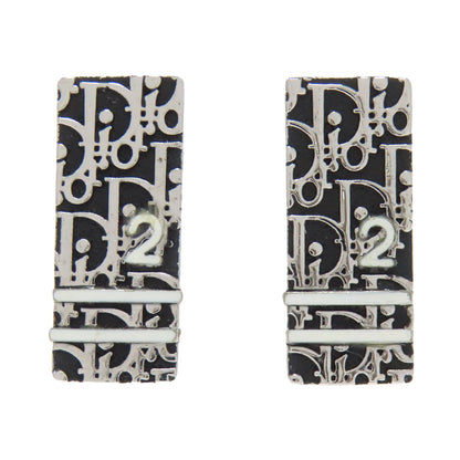 CHRISTIAN DIOR Trotter pattern Earring Metal Ladies [Used]