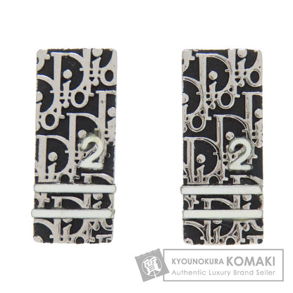 CHRISTIAN DIOR Trotter pattern Earring Metal Ladies [Used]
