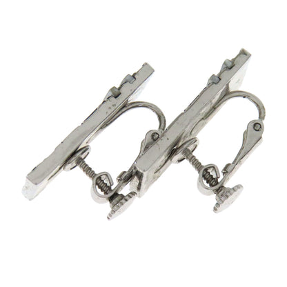 CHRISTIAN DIOR Trotter pattern Earring Metal Ladies [Used]