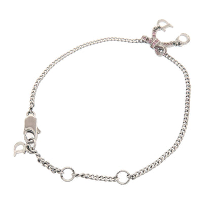 CHRISTIAN DIOR ribbon Bracelet Metal Ladies [Used]