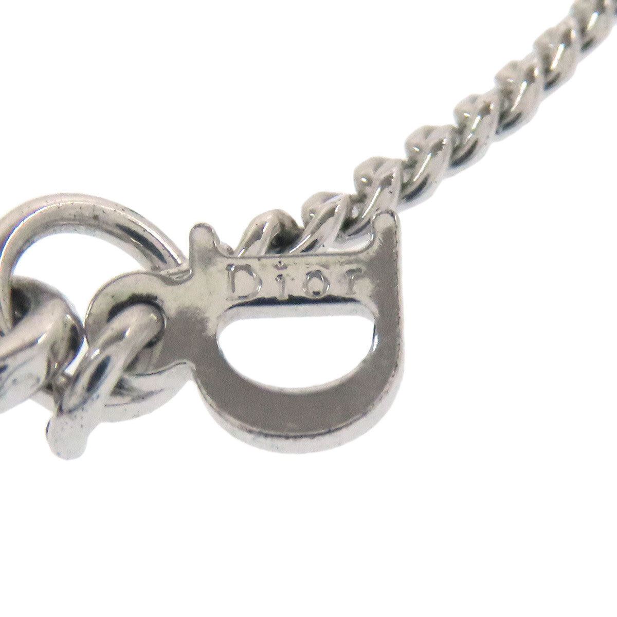 CHRISTIAN DIOR ribbon Bracelet Metal Ladies [Used]