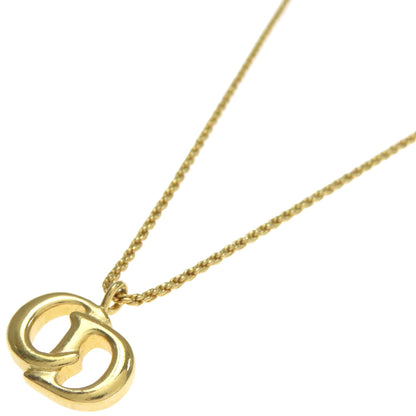 CHRISTIAN DIOR CD logo Necklace Metal Ladies [Used]