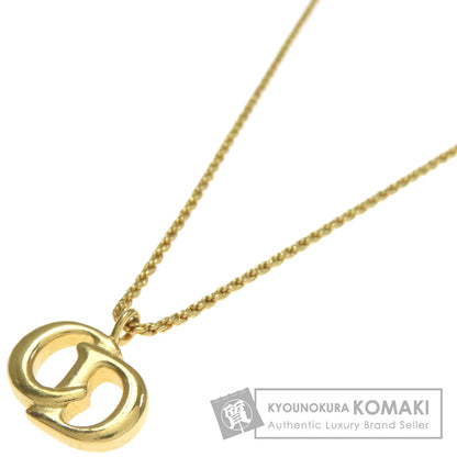 CHRISTIAN DIOR CD logo Necklace Metal Ladies [Used]