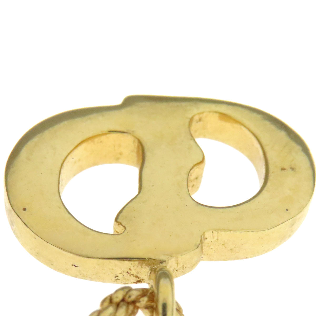 CHRISTIAN DIOR CD logo Necklace Metal Ladies [Used]