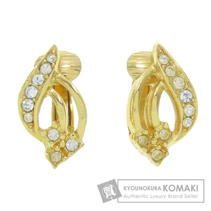 CHRISTIAN DIOR Rhinestone Earring Metal Ladies [Used]